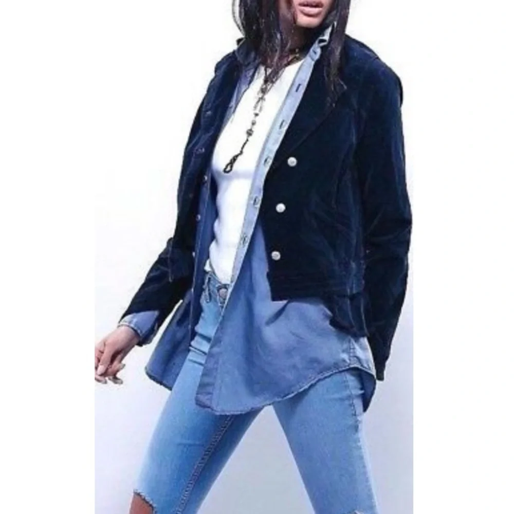 COPY - Free People VELVET Military Blazer - Picture 3 of 10
